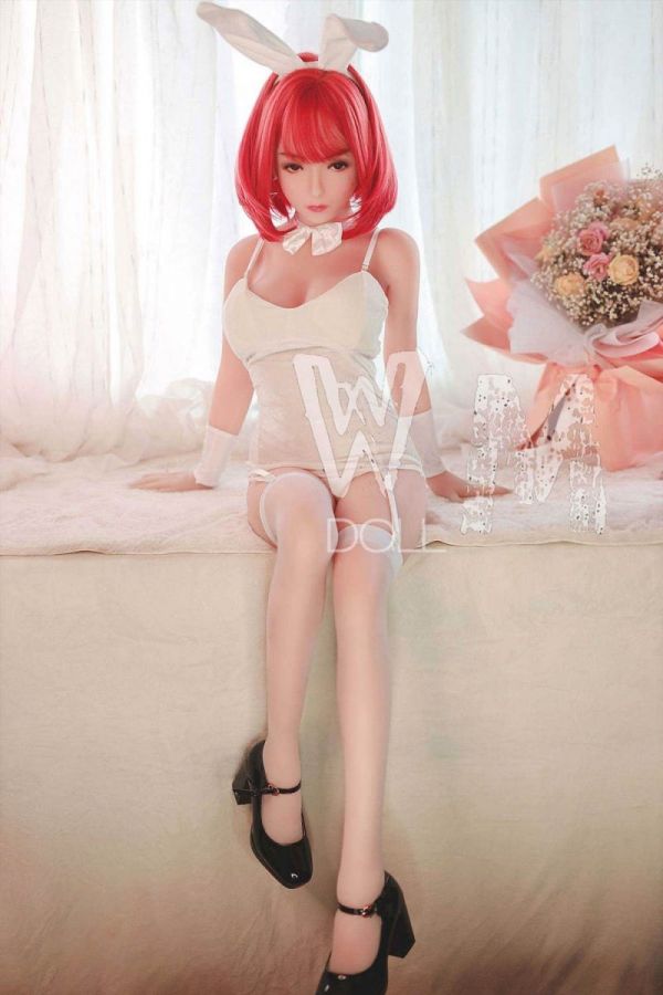 140cm 4ft7 Red Hair Bunny Girl Sex Doll -Derrick