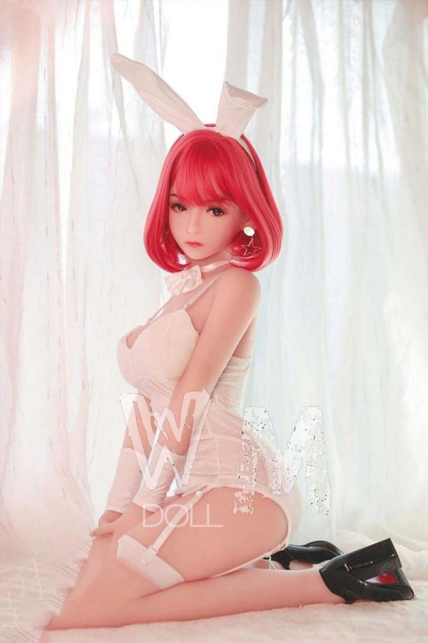 140cm 4ft7 Red Hair Bunny Girl Sex Doll -Derrick