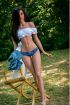 157cm 5ft2 Slim Realistic Sex Doll Tan Skin Love Doll -Samantha